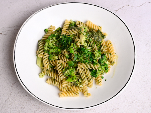 picture of fusilli broccoli pesto